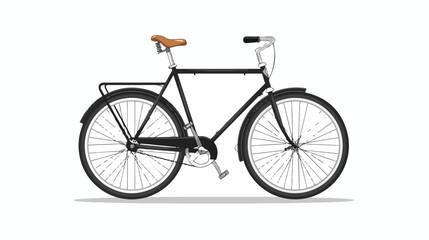 Bicycle Icon on White Background