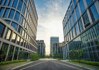 Glass Facade of Eco-Friendly Office Buildings