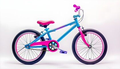 Fototapeta premium Kids bicycle isolated on white background