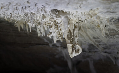 Intricate Cave Formations Displayed in Subterranean Landscape