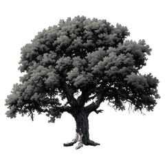 oak tree isolated on transparent background