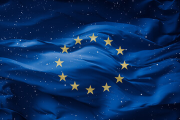 European flag. Flag of the European Union. European election. Europe country of nations.
​