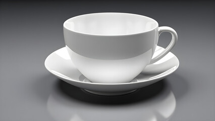 a white milk glass cup on a black background. white cup. white cup isolated on black