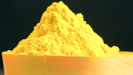 Yellow Color Powder For Holi Festival
