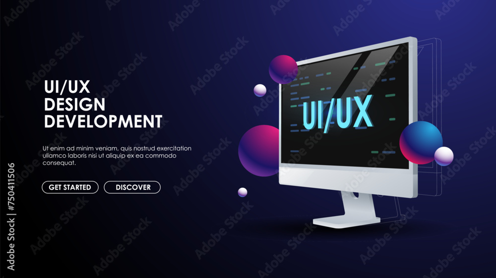 Poster Programming web banner. Best programming languages. Social media creative concept idea. desktop computer. Screen. Realistic 3d design. Web Configure, repair prevention, maintenance and setting website