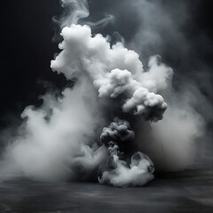 foggy white smoke , AI Generative
