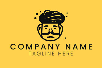 illustration of a desi man Minimal Vector Logo Design Tshirt Sublimation Illustration design	