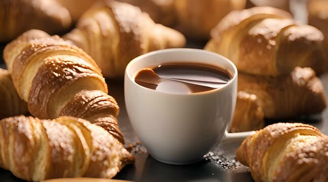 Coffee and Croissants, A Timeless Breakfast Tradition