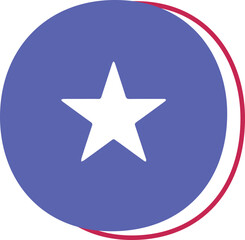 partriotic usa alphabet o outline