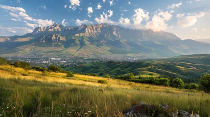 Fotobehang Russia the Caucasus MountainsStavropol Territory. pano © Johnu