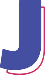 partriotic usa letter j