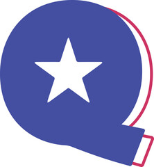 partriotic usa letter q
