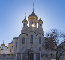 Fototapeta na wymiar Orthodox Church in the sun