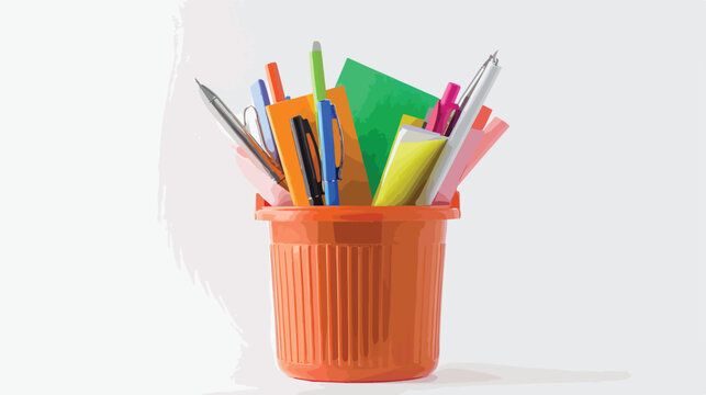 Trash Bin Stationery and Office Supply