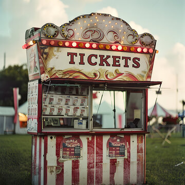 Ticket booth at a Carnival 
