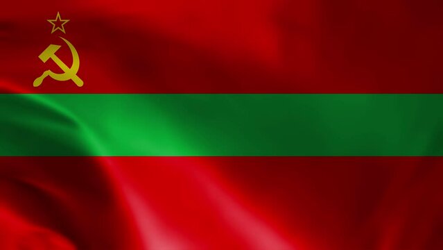 Transnistria flag waving animation, perfect looping, 4K video background, official colors, looping National Transnistria flag animation background 4k best choice and suit for your footage