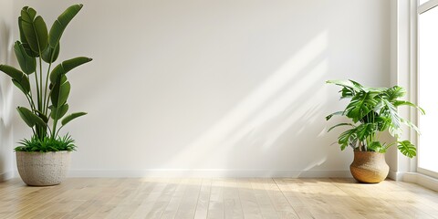 Sunlit Room with Elegant Greenery