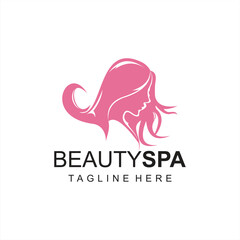 Luxury beauty hair salon modern logo design