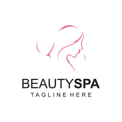 Luxury beauty hair salon modern logo design