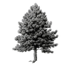 pine tree isolated on transparent background