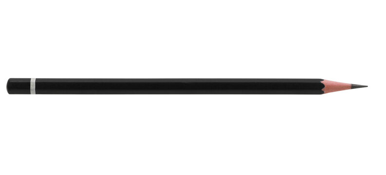 Black pencil on transparent background (PNG File)