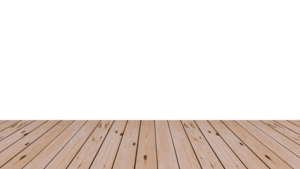 Empty wooden table top isolated. Used for display or montage your products. Brown color wooden desk isolated.