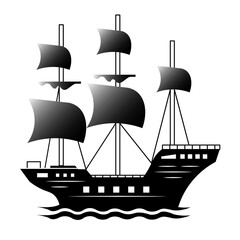 Ship icon on glyph style