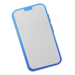 3D illustration of smartphone. handphone