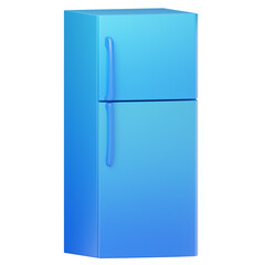3D illustration of refrigerator. cooler
