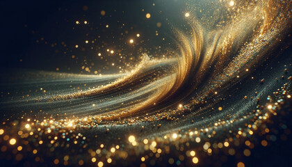 glitter lights grunge background, gold glitter defocused abstract Twinkly Lights Background.