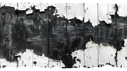 Dark Black Painted Grunge Background. Ai Generated	
