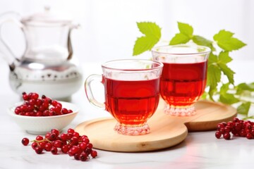 Tea with rosehip and sea buckthorn - healthy lifestyle