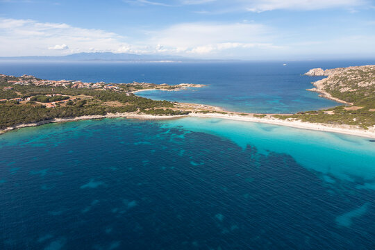 aerial view of isola dei gabbiani porto pollo Palau Sardinia