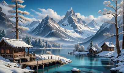 Fantasy Winter landscape 