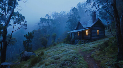 The house riding in the Blue Mountains national park