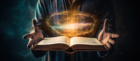 Enigmatic Book of Power: Mystical Ball Reveals Secrets to a Curious Reader