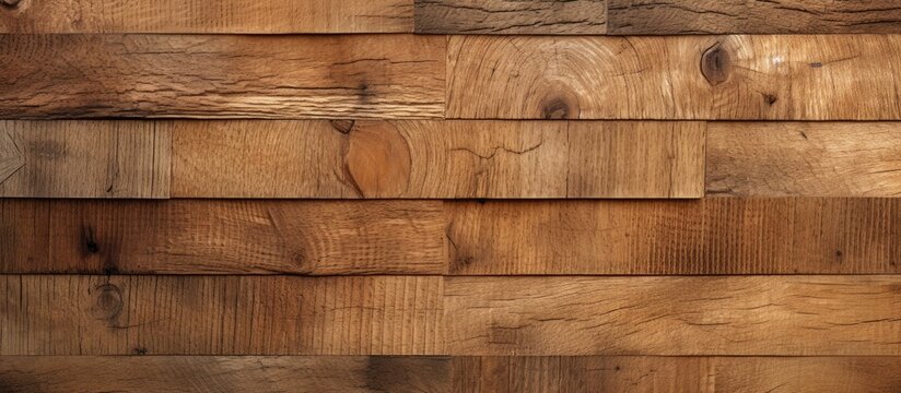 Intricate Details of Premium Wooden Wall Surface with Rich Natural Textures in Close-Up View