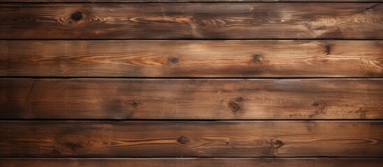 Obraz na płótnie Canvas Rustic Wooden Wall with Beautiful Brown Textured Planks for Background or Textured Design Element