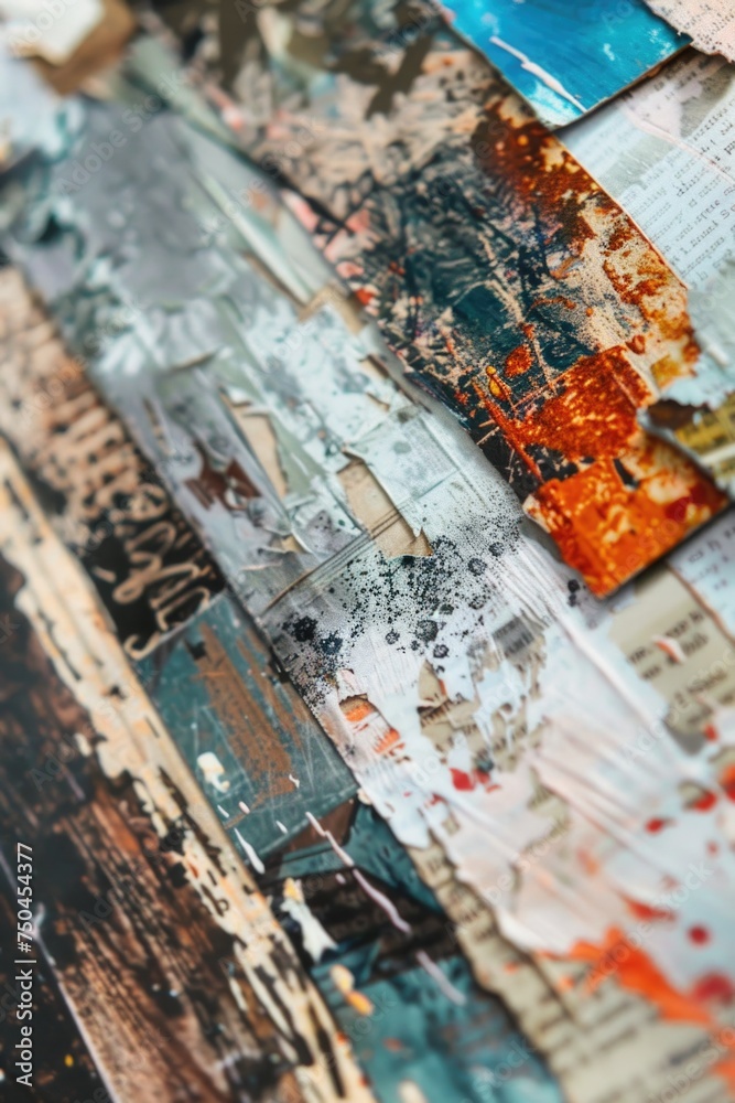Poster a close up of papers on a table. suitable for office and business concepts