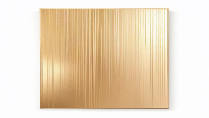 golden paper isolated on a white background. 3d illustration.