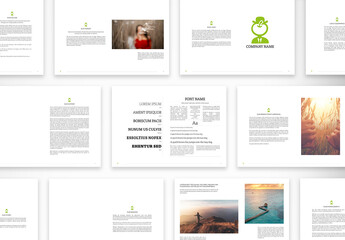 Brand Book Guidelines Landscape Template