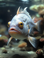 Fascinating Creatures Fish with Legs. Generative AI