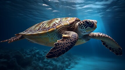 Fototapeta premium ウミガメ