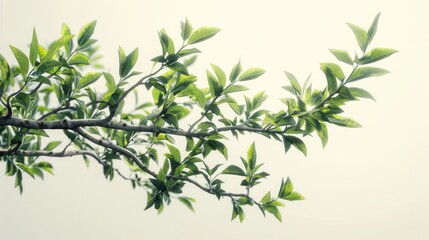 Fototapeta premium A bird perched on a tree branch, suitable for nature concepts