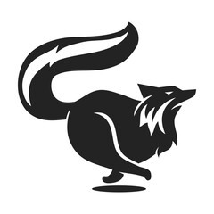 Fox Logo template Isolated. Brand Identity. Abstract Vector graphic