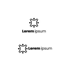 Black and white Iconic logo design for your business logo company, business logo design, abstract logo design, With vector file