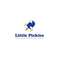 Little Pickles, logo design, business logo design, abstract logo design, business logo template, blues, yellows, and greens with vector file