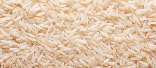 A Bountiful Harvest of Scattered Jasmine Rice Grains on Display