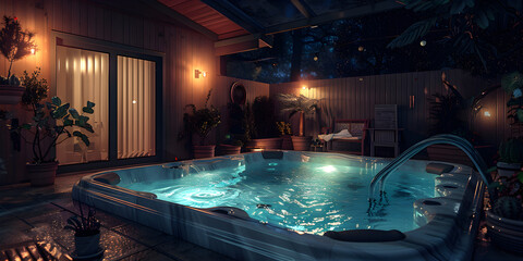 HYDROPOOL SERENITY HOT TUBS,Luxurious HydroPool Serenity Hot Tubs Collection.