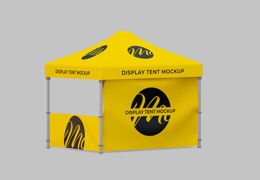 Back View Display Tent Mockup